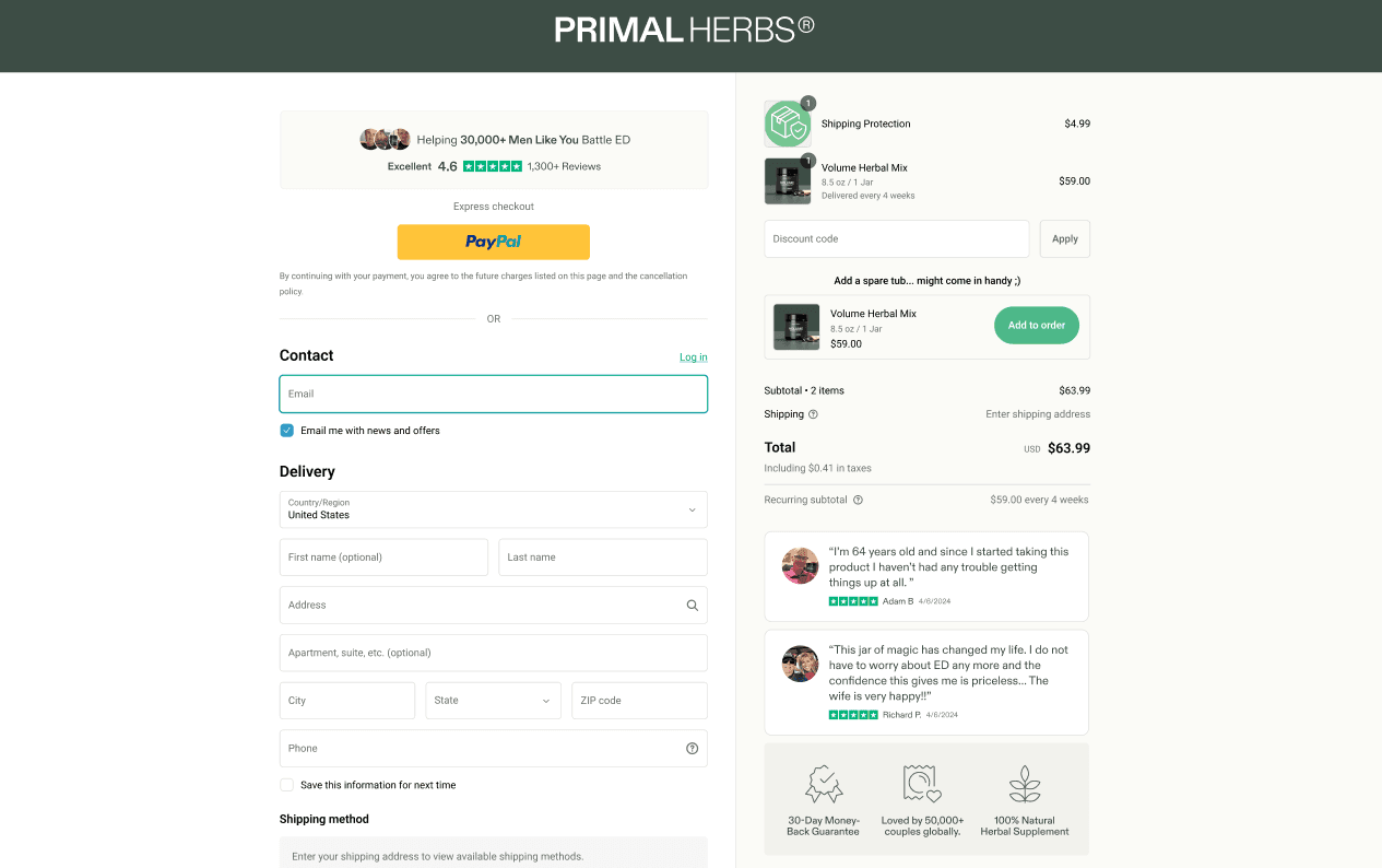 Checkout UI